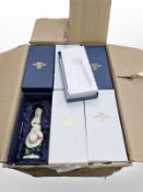 18 matching Old Tupton Ware pottery figures of a girl with straw hat, height 20cm, all boxed.