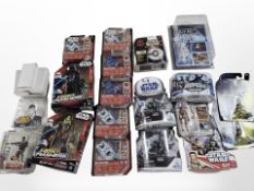 23 various Hasbro and Kenner Star Wars figurines including Legacy Collection, Galactic Heroes, etc.