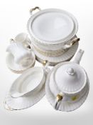28 pieces of Royal Albert Val D'or tea and dinner china.