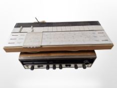 A Bang & Olufsen Beomaster 1200 and a Kenwood KR-3130 stereo receiver (continental plugs).