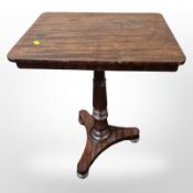 A Regency style mahogany tripod occasional table,