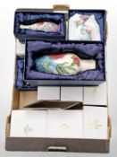 14 various pieces of Old Tupton Ware pottery including baluster vase, height 22cm, further vases,