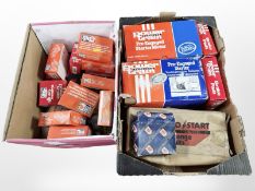 A group of vintage boxed car parts including Ferodo, as illustrated.