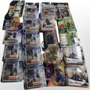 Approximately 19 Hasbro and Kenner Star Wars figurines, boxed.