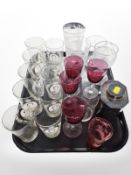 A set of 10 King Edward VIII etched coronation glass beakers,