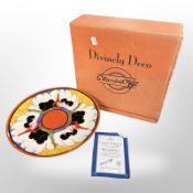 A Wedgwood Divinely Deco Clarice Cliff-inspired pedestal tazza, limited edition No.