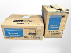 A National Panasonic stereo music centre SG-1020L, and a further pair of SB-102L speakers,