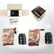 A Vivitar 135mm lens and two extension tubes by Vivitar and Jessops (All Nikon fit),