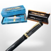 A Parker Duofold Greenwich Centennial special edition fountain pen with 18ct gold nib,