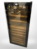 A Sandstrom glass door wine cooler