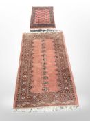 Two Pakistan Bokhara rugs,