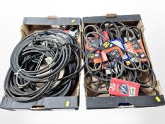 A quantity of car trim belts, some in retail packaging.