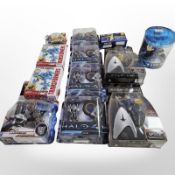 A group of Playmates, Hasbro and other toys and collectibles to include Transformers, Star Trek,
