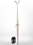 A pair of Asnes Veteran skis and pair of boots