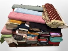 A very large quantity of upholsterer's fabric and material (1 pallet)