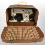 A Prinzess electric sewing machine with lead and pedal (continental plug), in box.