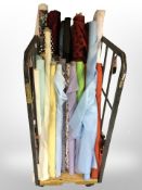 Approximately 30 rolls of material