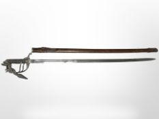 A British 1821 pattern Royal Artillery sword, blade etched 'Royal Artillery and Cannon',
