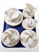 34 pieces of Cetem Ware tea china.