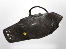 An Art Nouveau pewter basket,