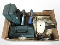 A large quantity of coat hangers, Katsu cutting machine,