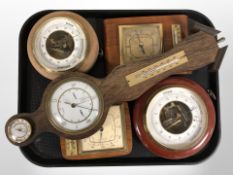 Five Scandinavian barometers.