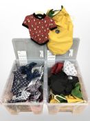A quantity of new dog clothing,