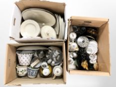 A large quantity of 20th-century dinner wares, tea china, ceramics, vases, candlesticks, etc.