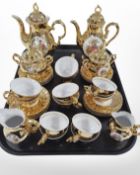30 pieces of Bond Ware gilt tea china.