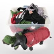 A quantity of new dog clothing,
