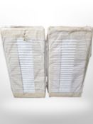 Four 400 x 800 radiators