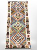 A Chobi kilim runner 145 cm x 69 cm