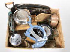 A quantity of Danish kitchenalia including two cast-iron bread slicers,