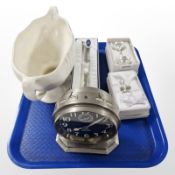 A Westclox chrome-cased Big Ben De Luxe alarm clock,