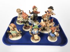 Eight Goebel figures