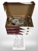 Four Price Pfister chrome shower fittings