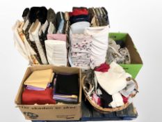 A very large quantity of upholsterer's fabric and material,