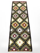 A Maimana kilim runner 193 cm x 64 cm