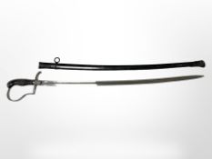 An Imperial German/ Prussian M 1849 Artillery sabre, blade fullered and plated,