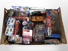 Various toys including Transformers, Marvel, Toy Story,