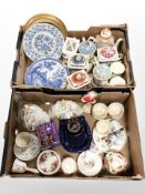 A group of collector's teapots, Royal Albert Old Country Roses ceramics,