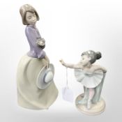 Two Nao china figures (2)