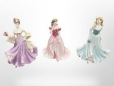 A Coalport Flower Ladies figure, Sweetest Rose, number 710 of 2000,