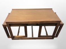 A nest of three tables,