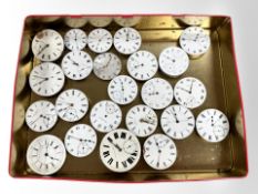 A quantity of pocket watch movements