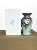 17 matching Old Tupton Ware pottery vases with flared rims, height 19.5cm, all boxed.