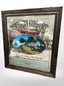 An advertising bar room mirror : Southern Comfort - The Grand Old Drink of the South, 64 cm x 60 cm,