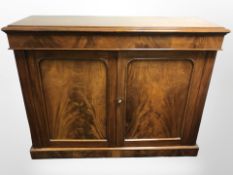 A Victorian mahogany two-door sideboard,