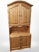 A contemporary pine dresser,