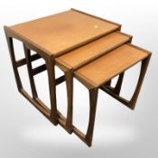 A G Plan teak nest of three tables,